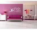 Gymnastics Quote Girls Room Vinyl Art